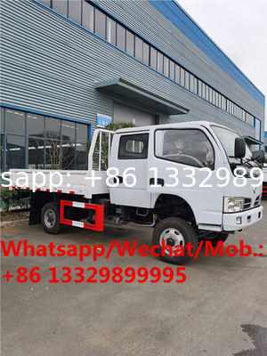 good price LHD dongfeng small 4WD double cabin dropside lorry truck 3 ton for sale, 3-5T cargo lorry transported truck