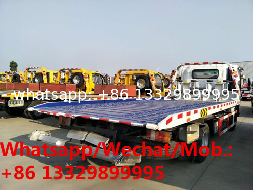 HOT SALE! ISUZU Euro5 5 ton light duty flatbed wrecker small wrecker tow truck for sale, Good price road towing truck