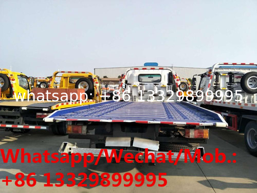 HOT SALE! ISUZU Euro5 5 ton light duty flatbed wrecker small wrecker tow truck for sale, Good price road towing truck