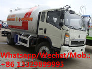 Best price china mini 2.5 metric tonnes howo lpg gas distribution tanker truck 5000 liter for sale, lpg gas tanker truck