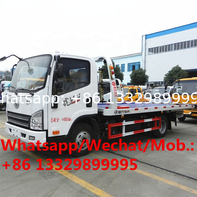 Factory sale good price FAW 6 wheels 3tons breakdown repair vehicle for sale, HOT SALE! wrecker towing truck