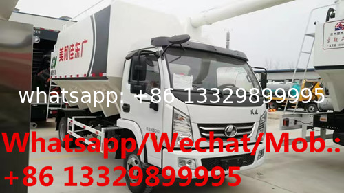 Customized factory sale Yuejin 15cbm bulk feed pellet transported vehicle for sale, Good price animal feed body on truck