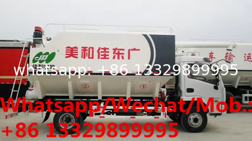 Customized factory sale Yuejin 15cbm bulk feed pellet transported vehicle for sale, Good price animal feed body on truck