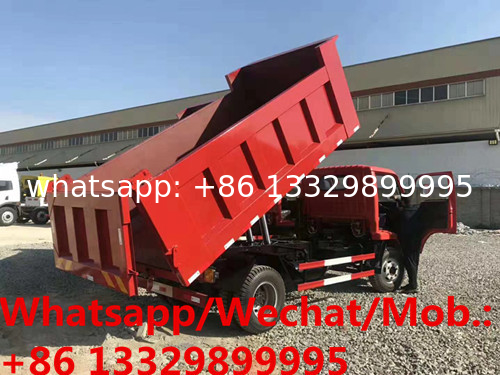 Best price YUEJIN brand 130hp diesel 4tons dump tipper truck for sale, HOT SALE! stone and coal transported vehicle