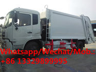 Factory sale best price dongfeng 4*2 LHD 10cbm-12cbm-14cbm compacted garbgae truck. rear laoder garbage truck for sale