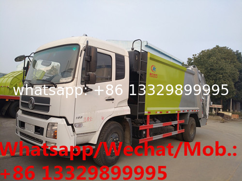 Factory sale best price dongfeng 4*2 LHD 10cbm-12cbm-14cbm compacted garbgae truck. rear laoder garbage truck for sale