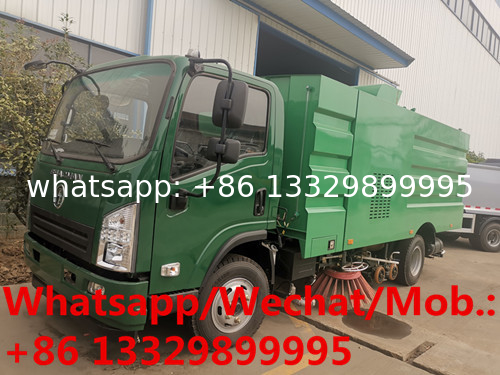 Customized SHACMAN brand diesel road sweeper and washing vehicle for sale, Cheaper street sweeping truck for sale