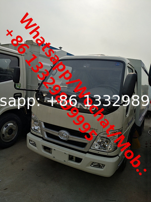 Foton 4x2 small 4 ton street sweeper vacuum cleaner road sweeper cleaning truck for sale, cheapest street sweeper