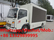 new waterproof outdoor P4/P5/p6 mobile LED advertising truck for sale, Best price screen box howo p6 led truck for sale