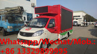 FOTON xiangling V1 single cab gasoline Mobile LED advertising truck for sale, best price mobile LED screen vehicle