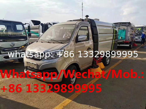 new gasoline Chang'an 4*2 LHD mini street sweeping vehicle for sale, Cheapest price road cleaner vehicle for sale