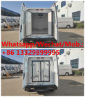 JMC 4*2 LHD diesel engine refrigerated minivan for sale, good price new JMC cold refrigerated minibus for sale