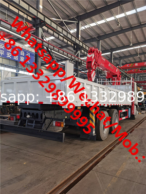 HOT SALE! ISUZU 380hp diesel 12tons telescopic crane mounted on cargo truck, Best price ISUZU cargo truck with crane