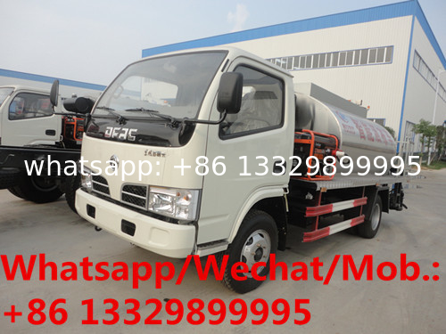 Dongfeng 4cbm intelligent type asphalt tanker truck for sale,Best price 120hp diesel 3tons bitumen spreading vehicle