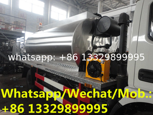 HOT SALE! high quality dongfeng 6cbm Intelligent type asphalt spreading tanker vehicle, 5T bitumen distributing truck