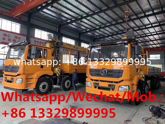 Customized SHACMAN 8*4 LHD 16tons telescopic truck with crane for sale, HOT SALE!21.7m telescopic boom mounted on truck