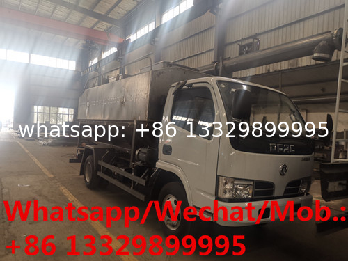 Euro 3 120hp diesel 4tons China supplier of bulk feed truck for sale, Farm-oriented and livestock poultry feed vehicle