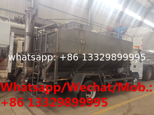 Euro 3 120hp diesel 4tons China supplier of bulk feed truck for sale, Farm-oriented and livestock poultry feed vehicle