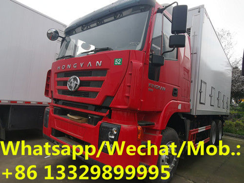 GENLVON 6*4 LHD 380hp day old chick transported truck for sale, China supplier of poultry baby chick vehicle