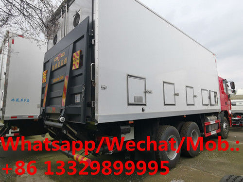GENLVON 6*4 LHD 380hp day old chick transported truck for sale, China supplier of poultry baby chick vehicle