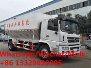 customized Shacman 4*2 LHD 16cbm-18cbm animal feed truck for sale, 8tons diesel livestock poultry feed container vehicle