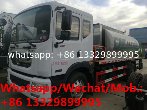 customized Dongfeng D9 4*2 LHD 210hp Euro 6 10cbm asphalt spreading tanker truck for sale, bitumen distributing truck