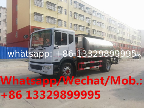 customized Dongfeng D9 4*2 LHD 210hp Euro 6 10cbm asphalt spreading tanker truck for sale, bitumen distributing truck