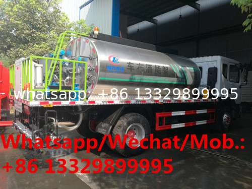 Customzied Dongfeng D9 180hp Euro 4  10cbm asphalt spreading tanker truck for Philippines, bitumen distributing vehicle