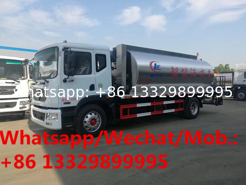 Customzied Dongfeng D9 180hp Euro 4  10cbm asphalt spreading tanker truck for Philippines, bitumen distributing vehicle