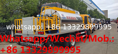 Customized dongfeng duolika 4*2 LHD Euro 6 6cbm asphalt tanker truck for sale,Dongfeng 5tons bitumen spreading vehicle