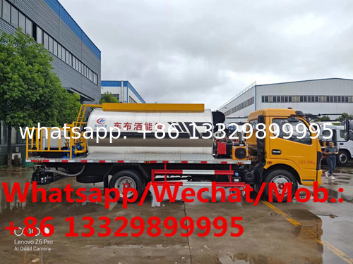 Customized dongfeng duolika 4*2 LHD Euro 6 6cbm asphalt tanker truck for sale,Dongfeng 5tons bitumen spreading vehicle