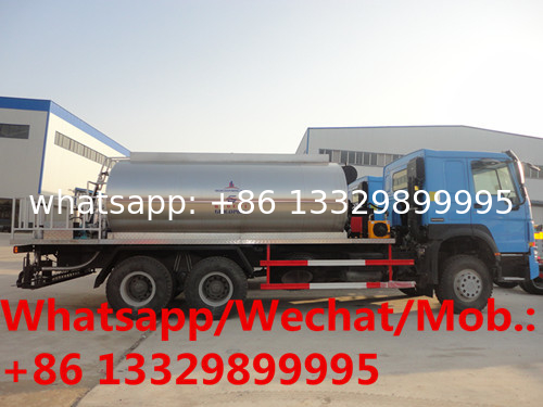 SINO TRUK HOWO 6*4 LHD 336hp 16cbm diesel asphalt tanker truck for sale, customized HOWO 14tons bitumen spreading tanker