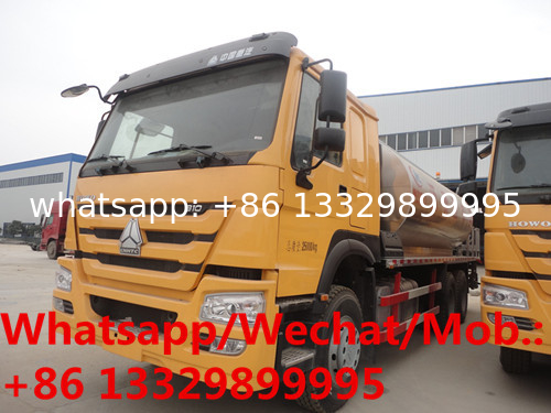 SINO TRUK HOWO 6*4 RHD 371hp diesel  16CBM 14T asphalt tanker truck for sale, bitumen spreading tanker truck for sale