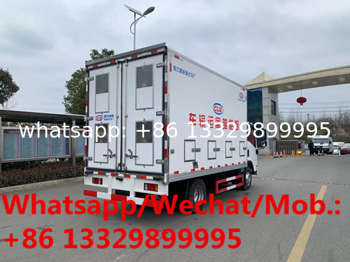 Factory sale poultry live ISUZU KV100 baby chick transported truck for sale, China supplier of day old chick vehicle