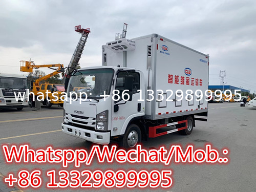 Factory sale poultry live ISUZU KV100 baby chick transported truck for sale, China supplier of day old chick vehicle