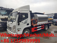 Customized new HYUNDAI LHD 130hp 4cbm 3tons intelliegent asphalt distributing vehicle for sale, bitumen tanker truck
