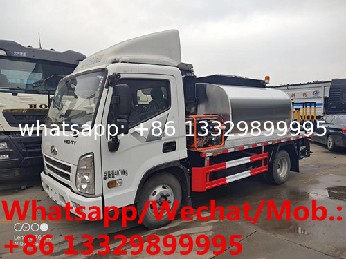 Customized new HYUNDAI LHD 130hp 4cbm 3tons intelliegent asphalt distributing vehicle for sale, bitumen tanker truck