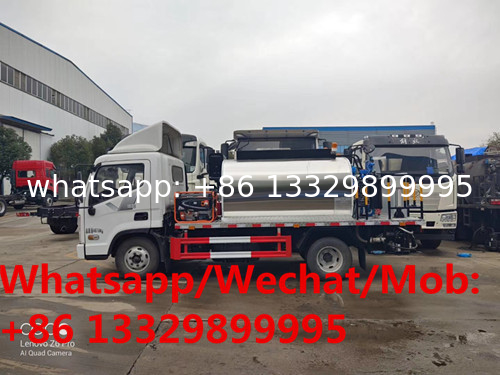 Customized new HYUNDAI LHD 130hp 4cbm 3tons intelliegent asphalt distributing vehicle for sale, bitumen tanker truck