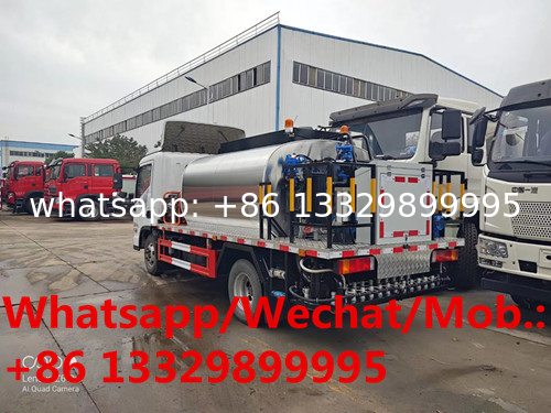 Customized new HYUNDAI LHD 130hp 4cbm 3tons intelliegent asphalt distributing vehicle for sale, bitumen tanker truck