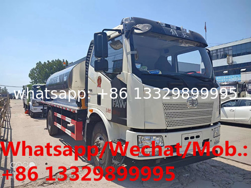 Customized FAW new intelligent type asphalt spreading tanker vehicle for sale, bitumen distributing tanker vehicle