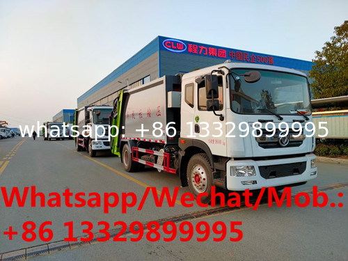 Customized dongfeng D9 13cbm 230hp diesel garbage compactor truck for sale,best seller 12cbm compacted garbage truck