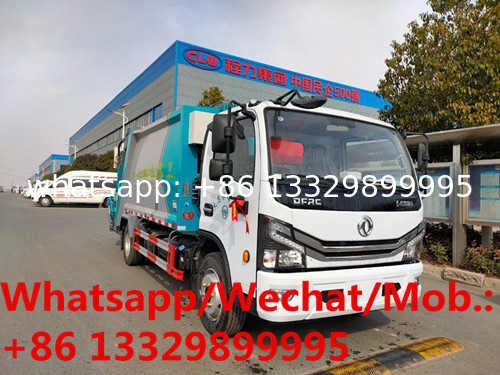 Best seller-dongfeng 165hp diesel Euro 6 7cbm compacted garbage truck for sale,good price 7cbm garbage compactor vehicle