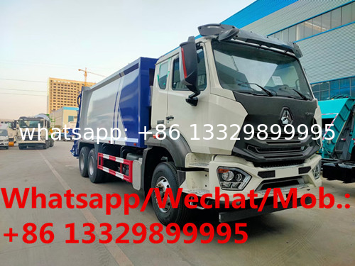 Customized SINO TRUK 20CBM compacted garbage truck for Africa, Good quality new rear loader garbage truck for sale