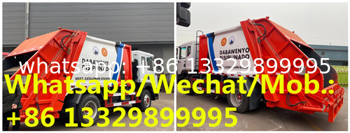 Customized Dongfeng D9 12cbm 180hp Euro Ⅳ diesel engine garbage compactor truck customized for Philippines for sale