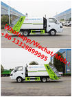HOT SALE!  mini 3.5cbm Dongfeng 95hp diesel compacted garbage truck for Underground garage, rear loader garbage truck