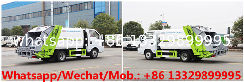 HOT SALE!  mini 3.5cbm Dongfeng 95hp diesel compacted garbage truck for Underground garage, rear loader garbage truck