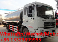 Customized Dongfeng RHD 10,000Liters stainless steel foodgrade milk tanker truck for sale, Liquid food tanker vehicle