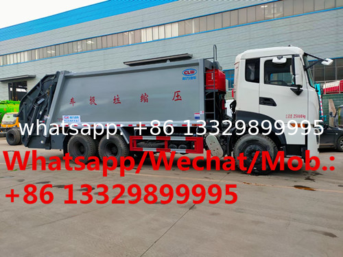 HOT SALE! DONGFENG TIANLONG 6*4 290hp diesel 20CBM garbage compactor truck, refuse garbage truck supplier in China