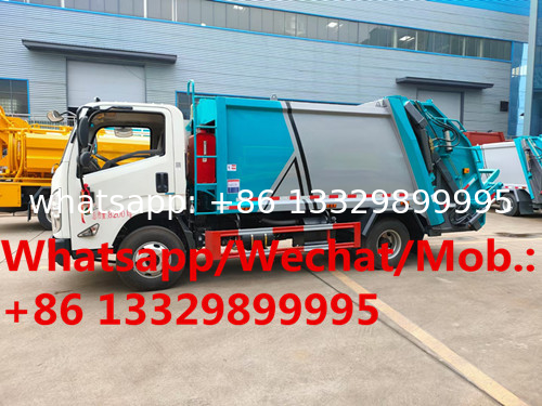 HOT SALE! JMC brand kaiyun 4*2 LHD 7CBM garbage compactor truck, 5tons compacted garbage collecting vehicle for sale