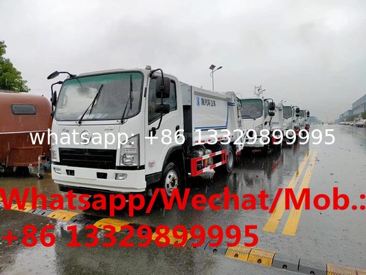 Customized SHACMAN 4*2 LHD 6CBM compactor garbage truck for sale, good price new shacman 4-5tons garbage compactor truck